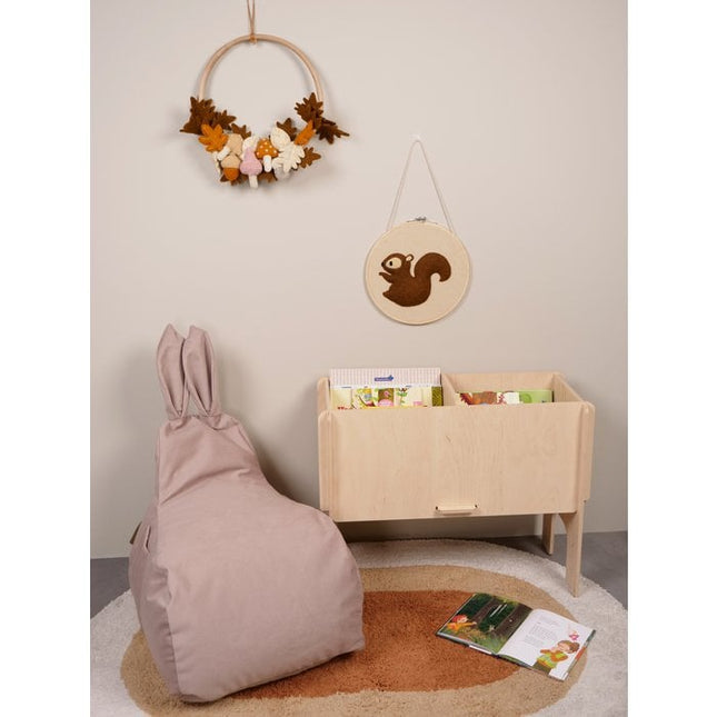 Zitzak voor kinderen in taupe- Konijn