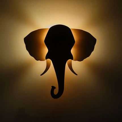 Olifant wandlamp