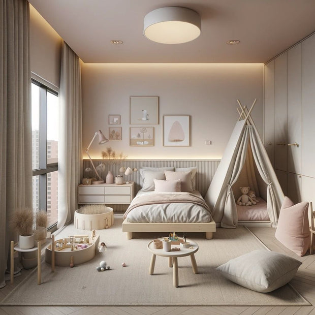 <h2>Beige Kinderkamer Decoratie</h2>