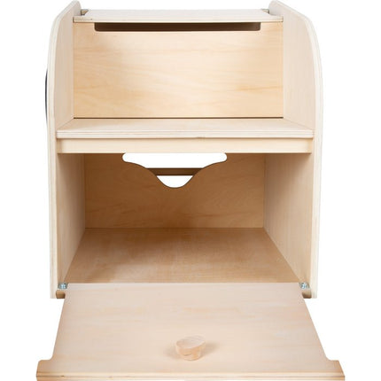 Speelgoedkist met zitje en wielen olifant "Wildlife" | Opbergkist | Hout