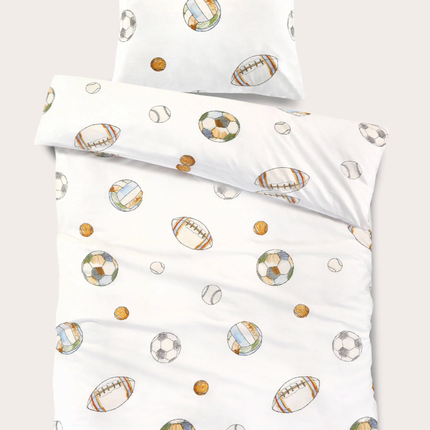 Voetbal dekbedovertrek 1 persoons (140x200 cm)