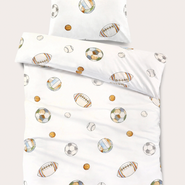 Voetbal dekbedovertrek 1 persoons (140x200 cm)