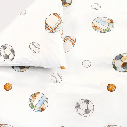 Voetbal dekbedovertrek 1 persoons (140x200 cm)