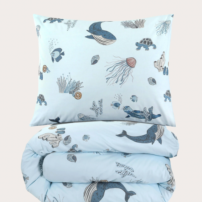 Oceaan dieren dekbedovertrek
