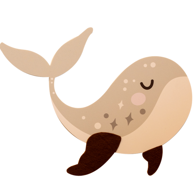 Wanddecoratie Walvis Nubi