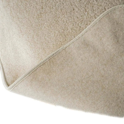 Wollen ledikantdeken 93x135cm - Merinowol - Amandel