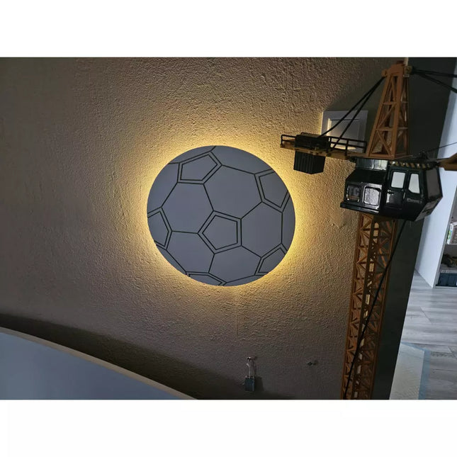 Voetbal wandlamp - Werkt op batterijen